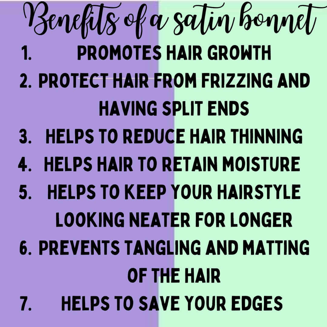 Benefits of Satin Bonnet Benefits of Satin Bonnet