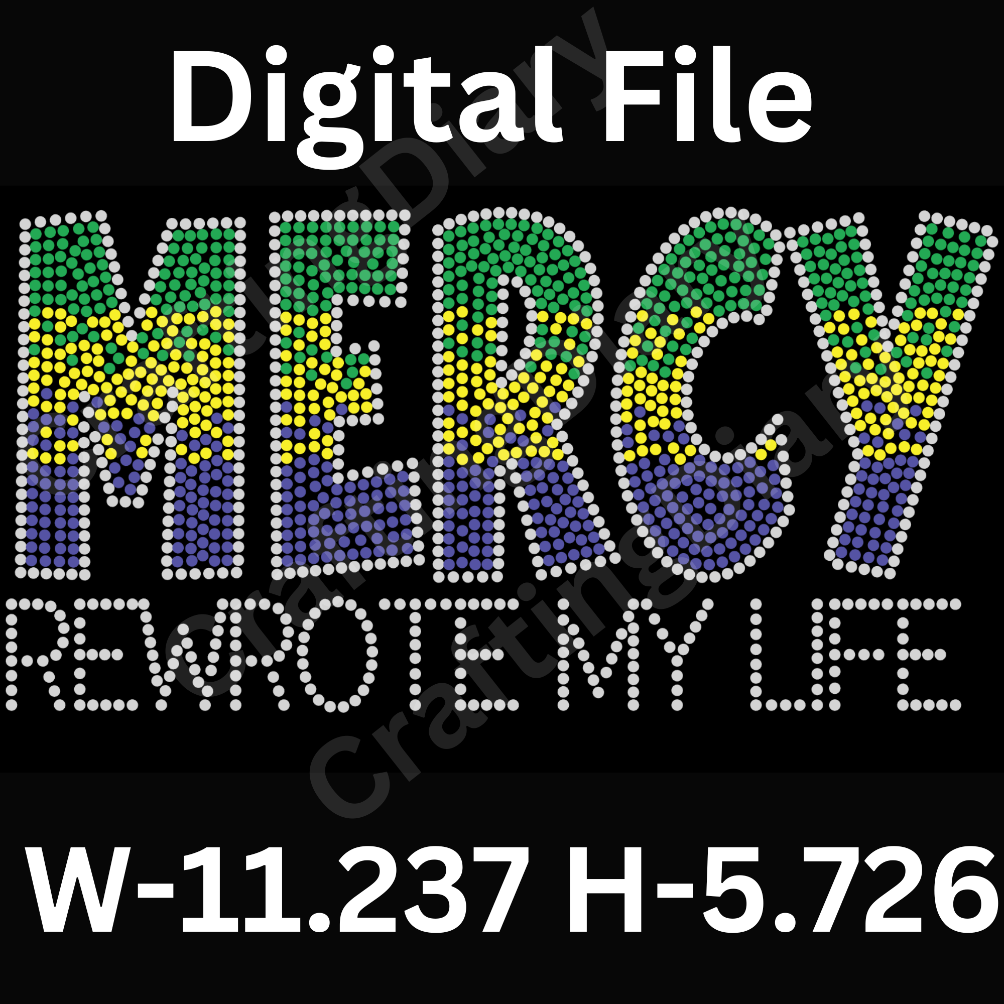 cover photo - rhinestone template - mercy rewrote